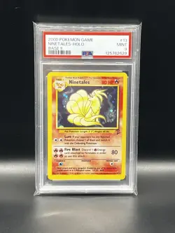 2000 Pokemon Game Base Set 2 Ninetales Holo #13 Mint PSA 9 - Image 1