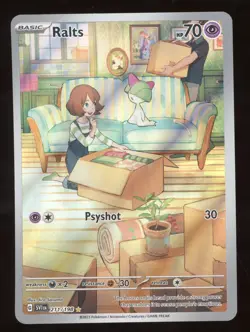 2023 Pokemon Scarlet & Violet Ralts Secret Rare #211/198 - Image 1