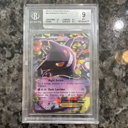 Gengar EX HOLO R 2014 Pokemon XY Phantom Forces #34 BGS 9.0 Beckett - Image 1