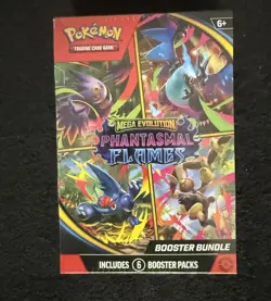 Pokemon Mega Evolution Phantasmal Flames Booster Bundle Sealed New Pokemon - Image 1