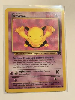 Pokemon Drowzee Common 1st Edition Team Rocket 54/82 NM - Image 1