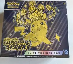 Pokemon Scarlet & Violet Surging Sparks Elite Trainer Box Pikachu Magneton 2024 - Image 1