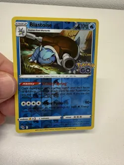 Blastoise Reverse HOLO 017/078 - Pokemon TCG SWSH Pokemon Go! NM - Image 1