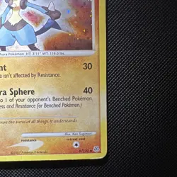 Pokemon Lucario 90 HP Diamond & Pearl 6/130 Holo Bleed & Swirl! MP/HP Condition - Image 5