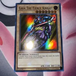 Gaia The Fierce Knight - LOB-EN006 Ultra Rare 25th Anniversary Edition NM Yugioh - Image 1