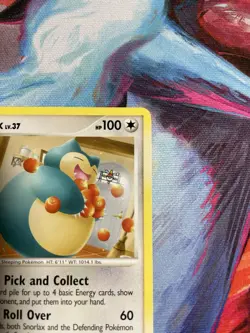 Pokemon Snorlax Rising Rivals Rare 33/111 100 HP Basic 2009 Regular - Image 4
