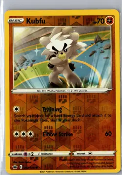 Kubfu 093/198 Common Chilling Reign Pokemon Reverse Holo NM/M - Image 1