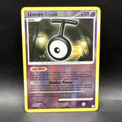 Unown [ T ] - 2007 Pokemon Mysterious Treasures - #67/123 - Reverse Holo - Image 1