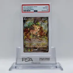 2021 Pokemon SWSH Evolving Skies #167 Full Art Leafeon V PSA 10 - Image 1