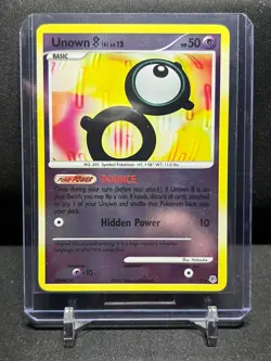 Unown 66/130 Reverse Holo Pokemon 2007 Diamond & Pearl LP - Image 1