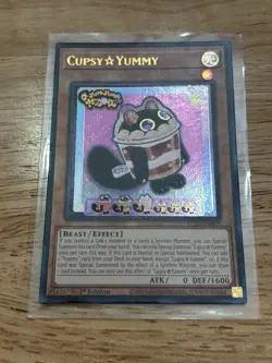 Yugioh Cupsy Yummy JUSH-EN016 Ultra Rare 1st Edition NM - Image 1