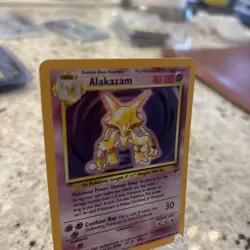 Pokemon Alakazam TCG 1/130 Base Set 2 Unlimited Holo Rare WOTC - Image 3
