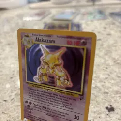 Pokemon Alakazam TCG 1/130 Base Set 2 Unlimited Holo Rare WOTC - Image 4