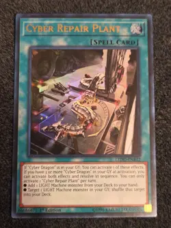 1x (LP) Cyber Repair Plant - LEDD-ENB12 - Ultra Rare - 1st Edition YuGiOh - Image 1