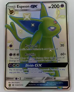 Pokemon TCG - Espeon GX (SV60/SV94) - NM - Shiny - Full Art Rare - Hidden Fates - Image 1