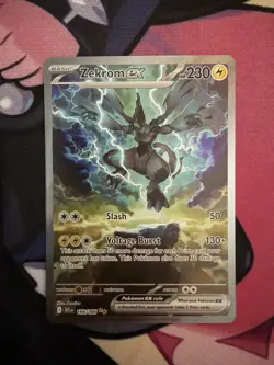 Zekrom EX #166/086 Pokemon Black Bolt Special Illustration Rare Holo - Image 1