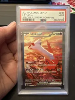2024 Pokemon Latias ex #239 Special Illustration Rare PSA 9 - Image 1
