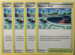 POKEMON 4X SKATER'S PARK 242/264 FUSION STRIKE UNCOMMON NEAR MINT-PLAYSET - Image 1