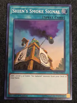 Yugioh - Shien's Smoke Signal SPWA-EN015 1st Edition Super Rare VLP - Image 1