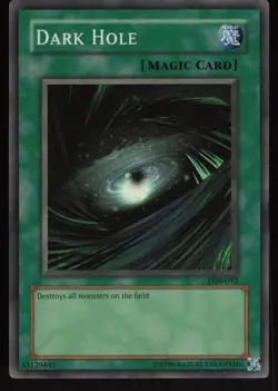 Dark Hole (Magic) LOB-052 The Legend of Blue Eyes White Dragon Yu-Gi-Oh - Image 1