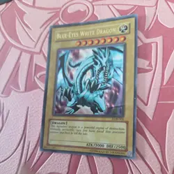 Vintage Konami Yugioh | Blue-Eyes White Dragon LOB-001 | Ultra Rare - Unlimited - Image 4