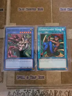 YUGIOH PERFORMANCE OF SWORD + COMMENCEMENT DANCE COMMON 1ST ED SBCB SPEED DUEL - Image 1