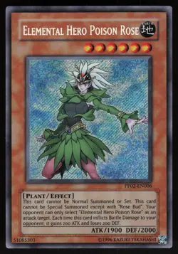 Elemental Hero Poison Rose PP02-EN006 Secret Rare Yu-Gi-Oh - Image 1