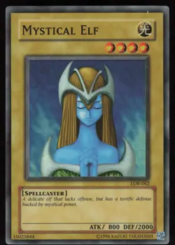 Mystical Elf LOB-062 Super Rare The Legend of Blue Eyes White Dragon Yu-Gi-Oh - Image 1