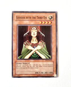 Yugioh 1996 Goddess w/ Third Eye TP5-EN010 TCG Trading Card Yu-Gi-Oh! Vintage NM - Image 1