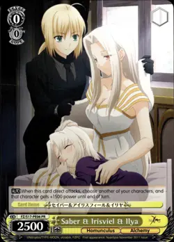 Weiss Schwarz Fate/Zero Saber & Irisviel & Ilya FZ/S17-PE06 PR PROMO English - Image 3