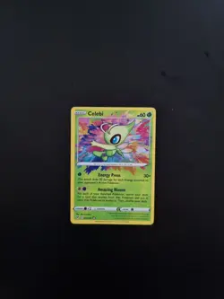 Pokemon TCG Celebi Card Vivid Voltage, Amazing Rare, 009/185 - Image 1