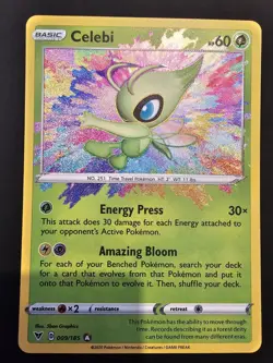 Pokemon TCG Celebi Vivid Voltage Holo Card 009/185 Amazing Rare - Image 1
