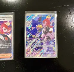 Pokemon TCG Destined Rivals Team Rockets Giovanni And Murkrow 3 Card Lot - Image 4