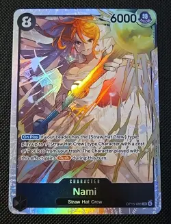 Nami OP15-086 SR - One Piece TCG English Card Adventure on Kami's Island Foil - Image 2