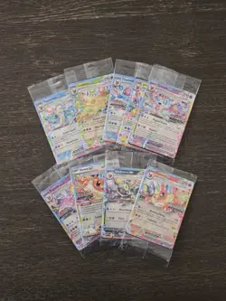 Prismatic Evolutions Surprise Box Sealed Stamped EX Promo Cards 9/9 Complete Set - Image 1