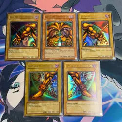 COMPLETE 5 Card Set LOB Original Ultra Rare Exodia the Forbidden One Yugioh - Image 1