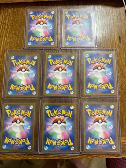 Pokemon Japanese Golden Dragonite ex set of 8 NM cards and 1 mint 8 CGC slab - Image 4