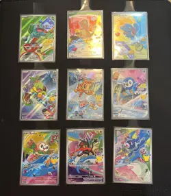 Pokemon First Partner Illustration box ALL PROMOS (9 cards) - Image 1