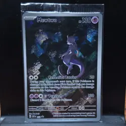 Pokemon Mewtwo SVP Promo 052 Scarlet & Violet Basic Card HP 130 Psyslash - Image 1