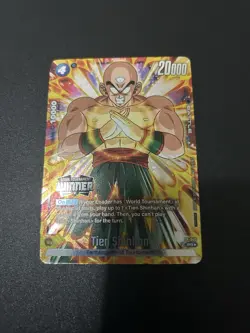 Dragon Ball SCG Tournament Winner Card Tien Shinhan FP-045 Alt Art - Image 1