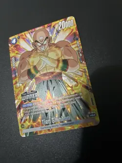 Dragon Ball SCG Tournament Winner Card Tien Shinhan FP-045 Alt Art - Image 3
