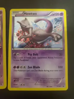 Pokemon TCG Two Cards - Mewtwo 53/113 & Mewtwo XY101 Holos - Image 3