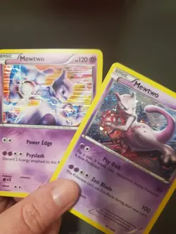 Pokemon TCG Two Cards - Mewtwo 53/113 & Mewtwo XY101 Holos - Image 4