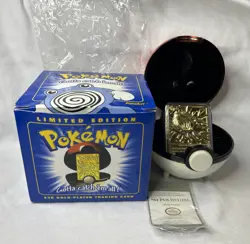 Pokemon POLIWHIRL 23k Gold Plated Trading Card 1999 Limited Edition - Image 1