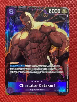 Charlotte Katakuri Alt Art OP11-067 A Fist of Divine Speed Foil One Piece Card - Image 2