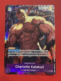 Charlotte Katakuri Alt Art OP11-067 A Fist of Divine Speed Foil One Piece Card - Image 3