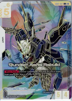Gundam Aerial Rebuild (LR++) GD01-067 Newtype Rising - Gundam Card Game - NM - Image 1
