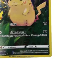 Pikachu 5/25 Pokemon Celebrations 25th Anniversary Set Full Art Card - Image 3