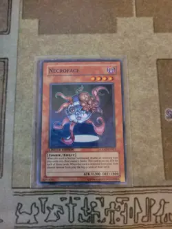 YUGIOH NECROFACE CRMS-ENSE1 SUPER LIMITED ED LP/MP - Image 1