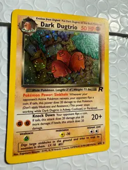 Dark Dugtrio 6/82 Team Rocket Holo Pokemon Card TCG WOTC - Image 2